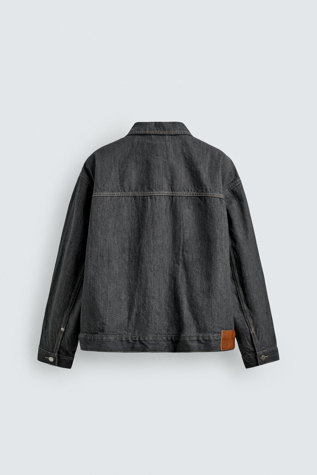 CAZADORA DENIM OVERSIZE FIT / Gris - Zara фото 8