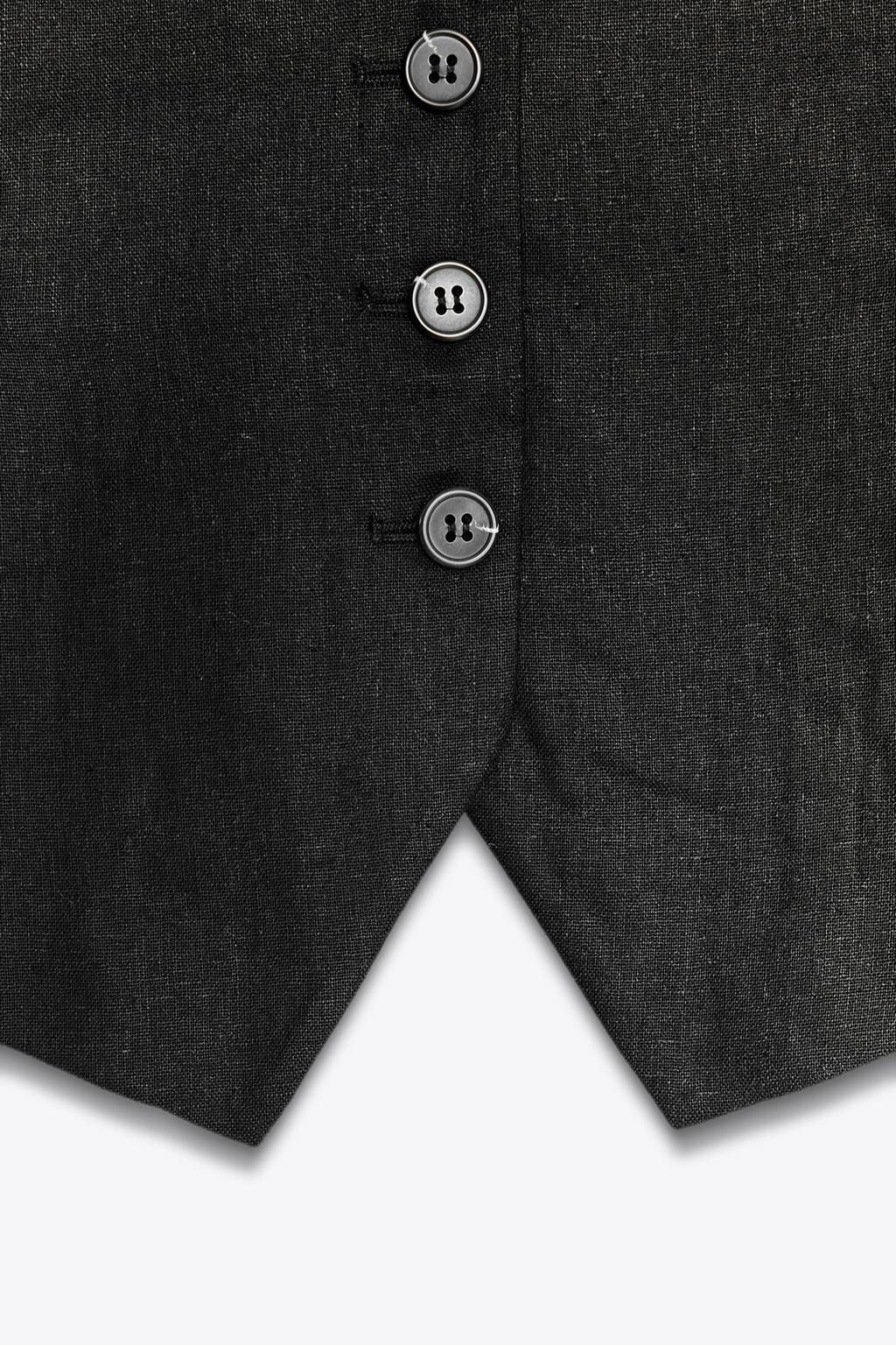 LINEN BLEND TAILORED WAISTCOAT - Zara фото 10