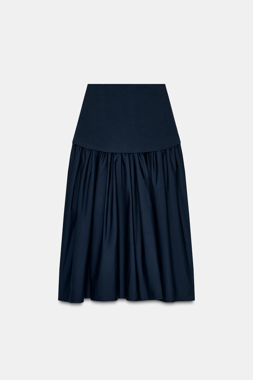 COMBINED INTERLOCK MIDI SKIRT - Zara фото 5