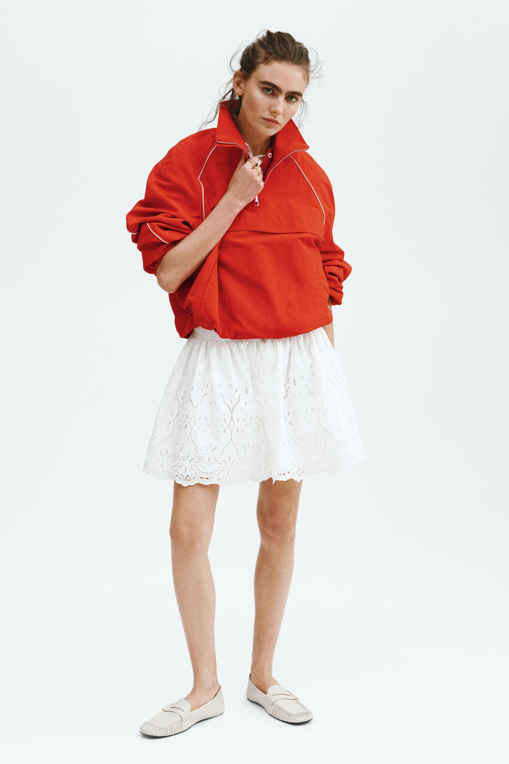 Falda en bordado ingl?s con cord?n de ajuste - H&m фото 2