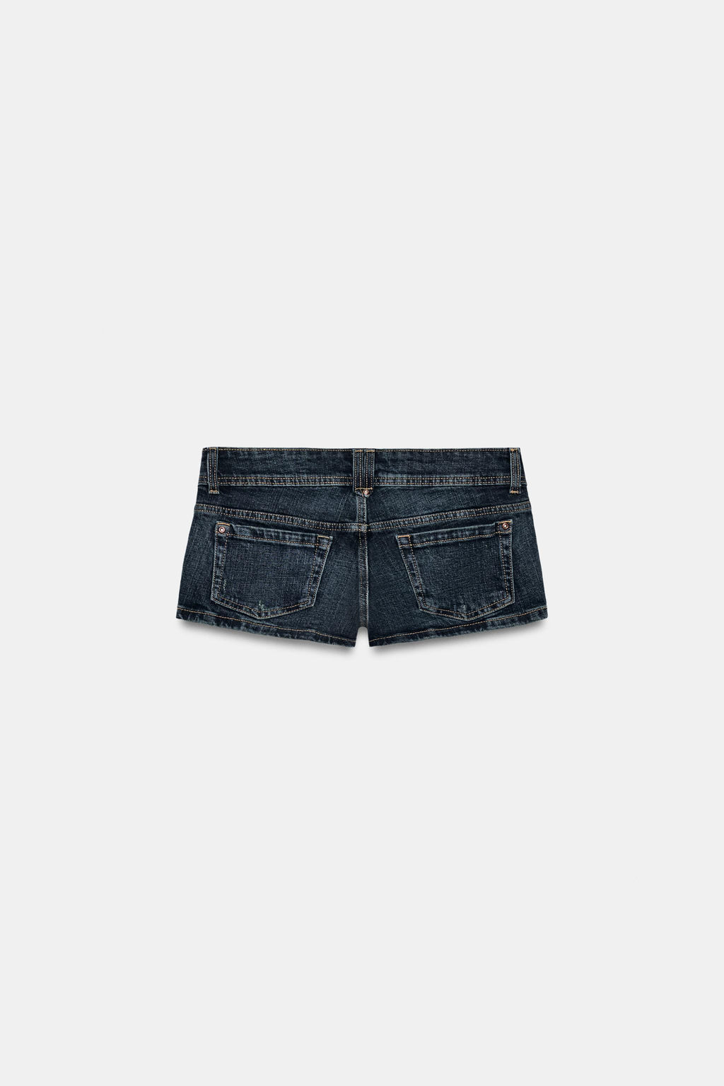 SHORTS MINI DENIM TRF TIRO BAJO / Azul - Zara фото 6
