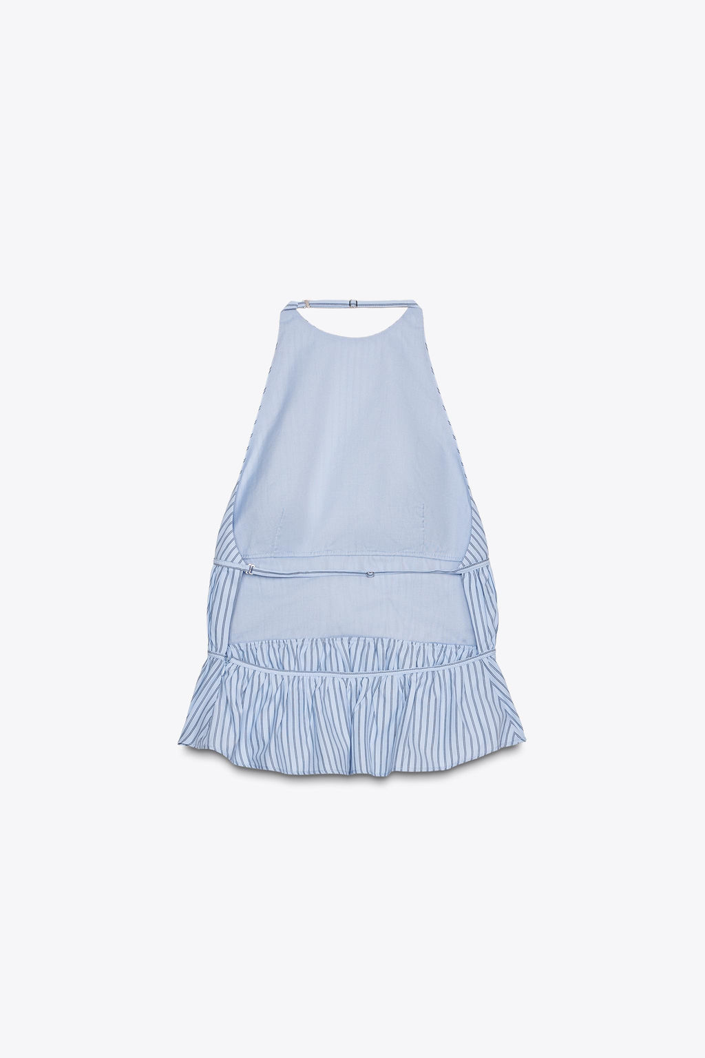 STRIPED POPLIN HALTER TOP - Zara фото 15