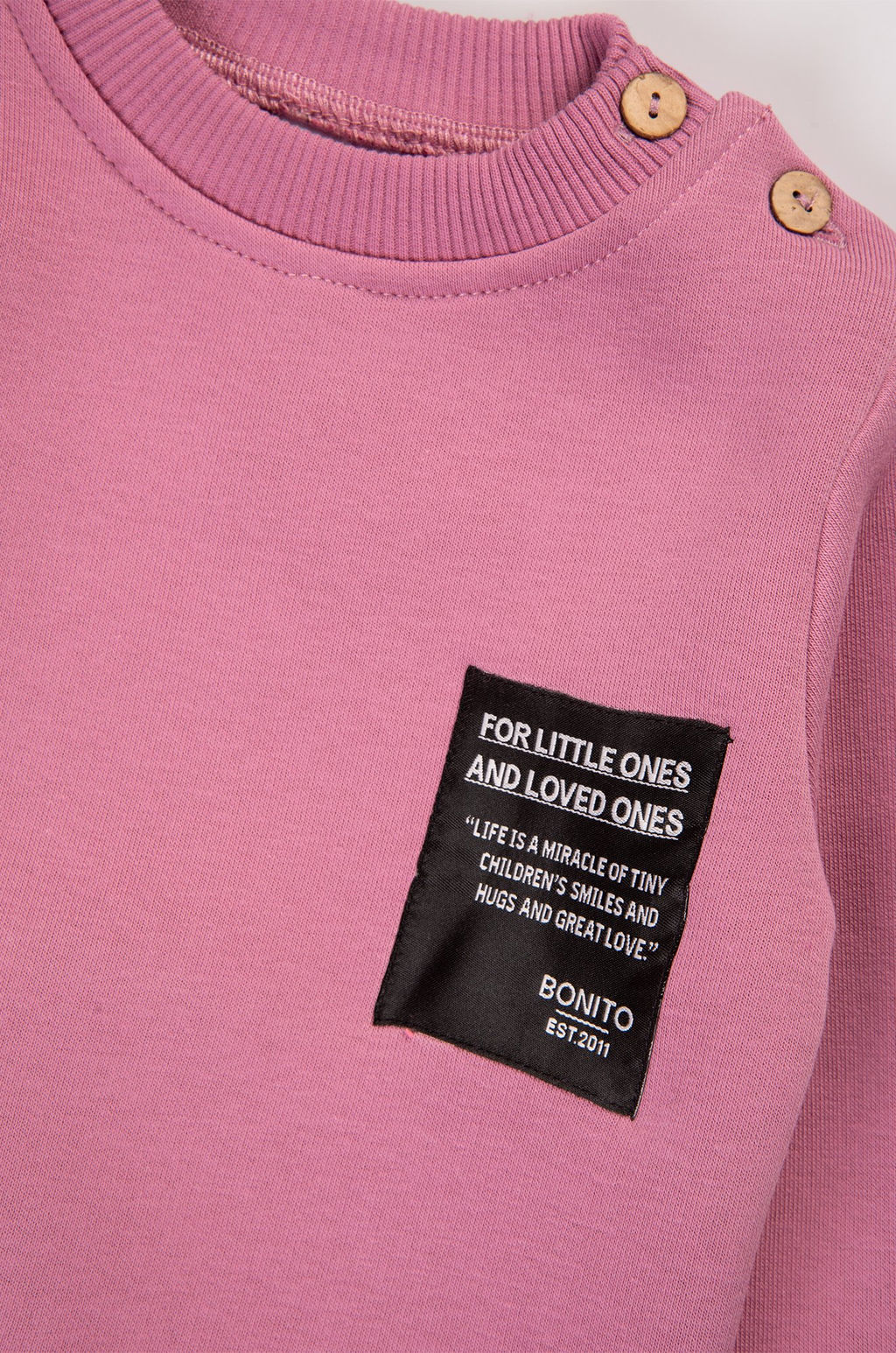 Теплый костюм для девочки из футера с начесом Bonito  фото 2