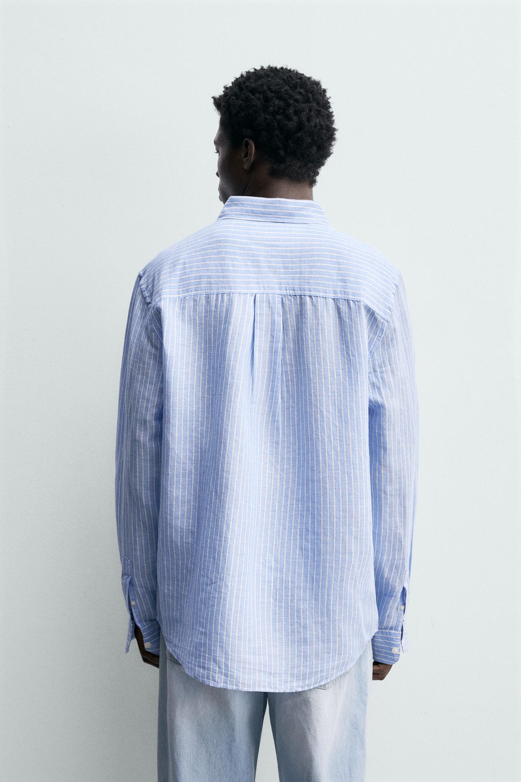 CAMISA REGULAR FIT LINO - ALGOD?N / rayas
