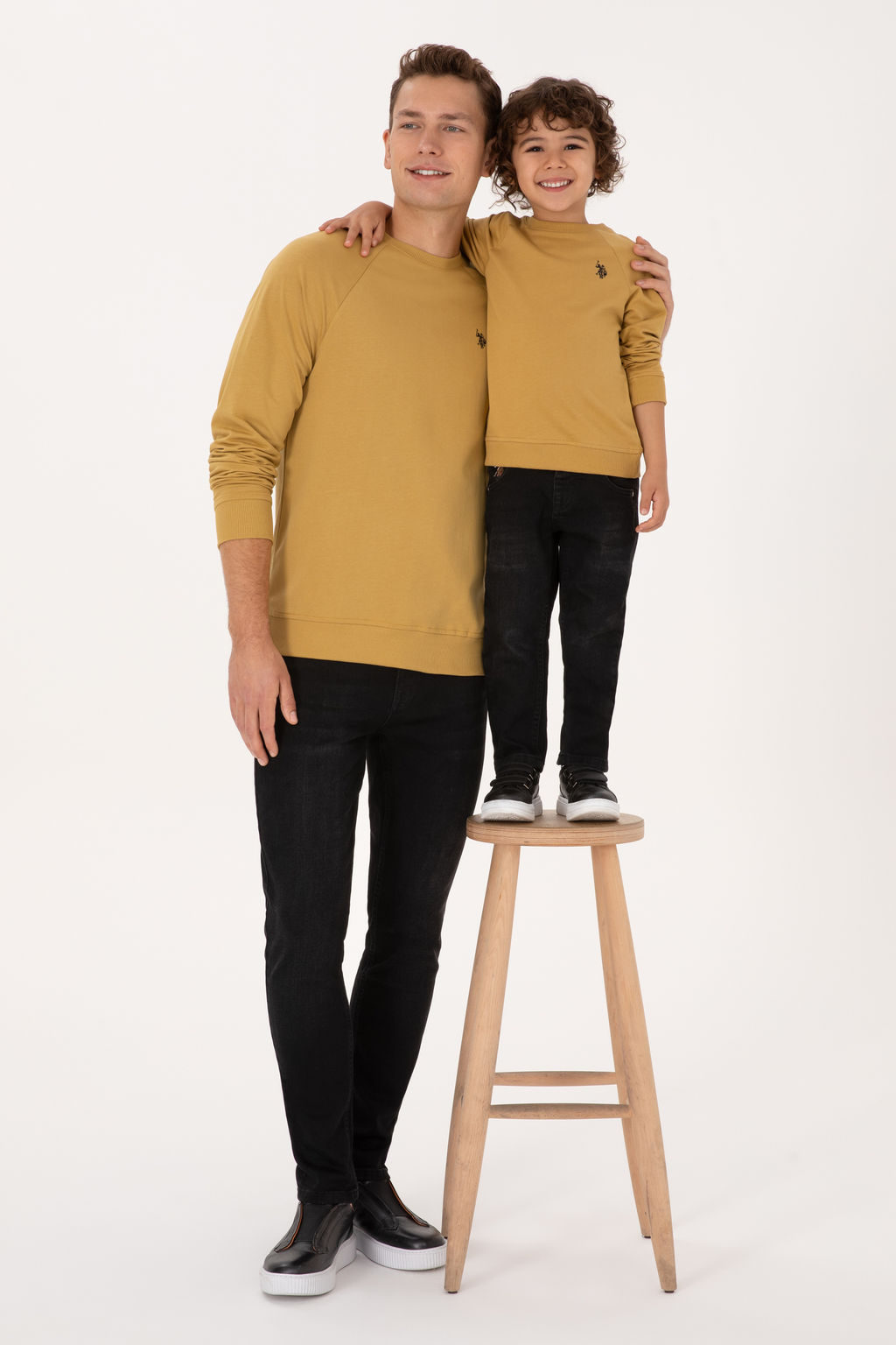 Erkek _ocuk Hardal Basic Sweatshirt Sepette S_rpriz _ndirim - U.s. polo assn фото 8
