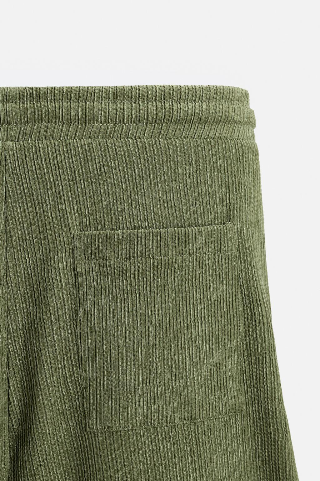 RELAXED FIT JACQUARD BERMUDA SHORTS - Zara фото 24