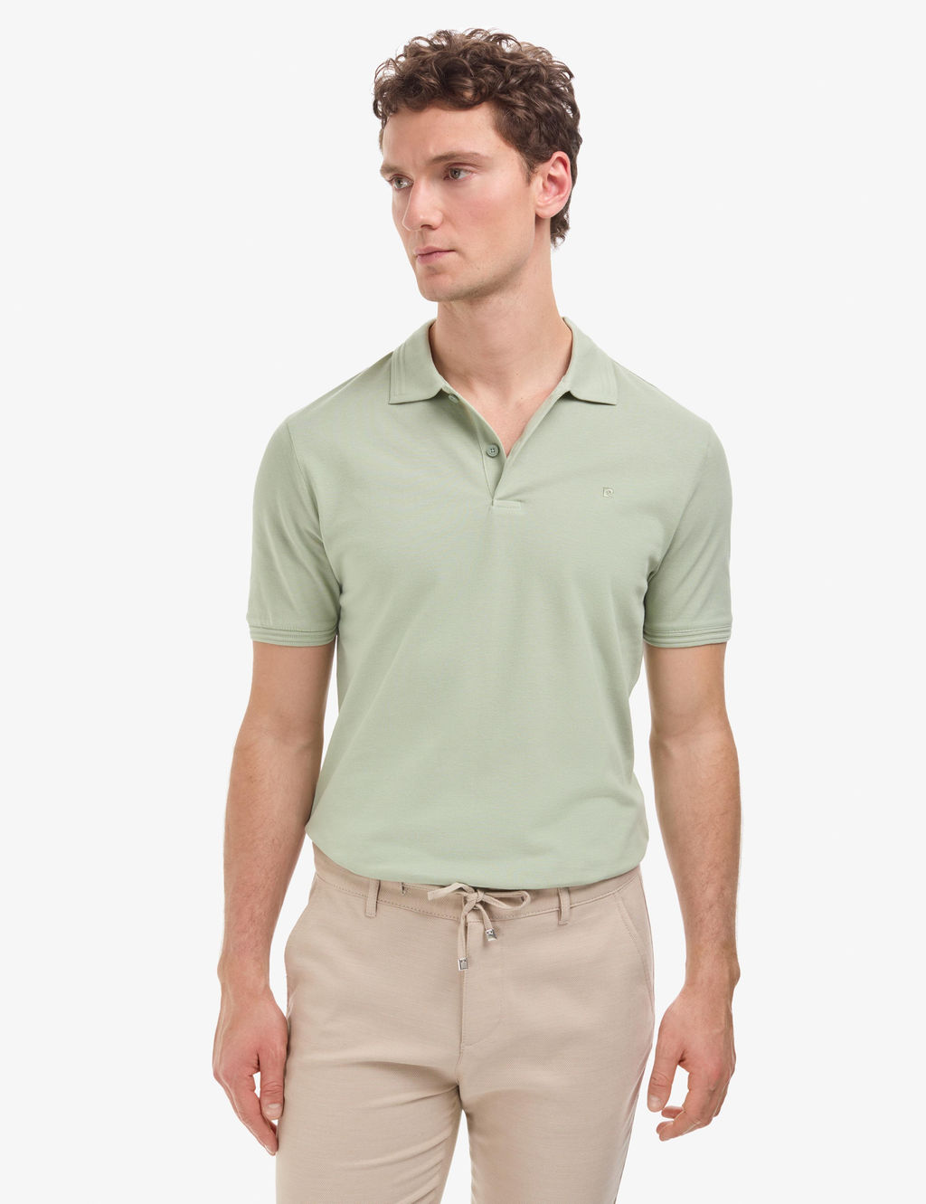_a_la Regular Fit %100 Pamuk K_vr_lmaz Polo Yaka Basic Ti__rt