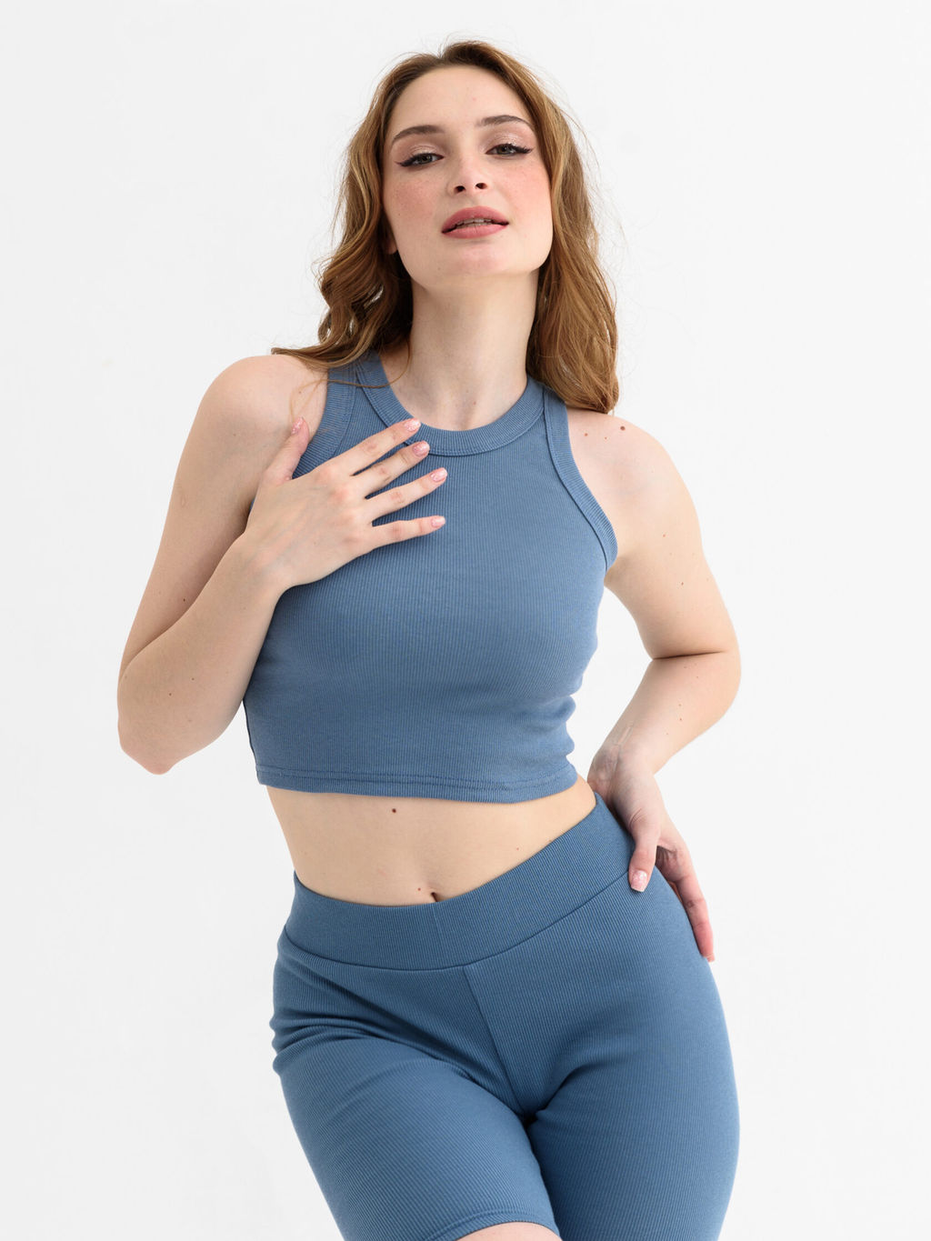 Майка женская кашкорсе индиго 2049 (17)