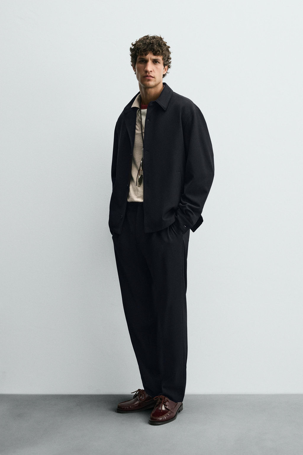 REGULAR FIT OVERSHIRT - Zara фото 4