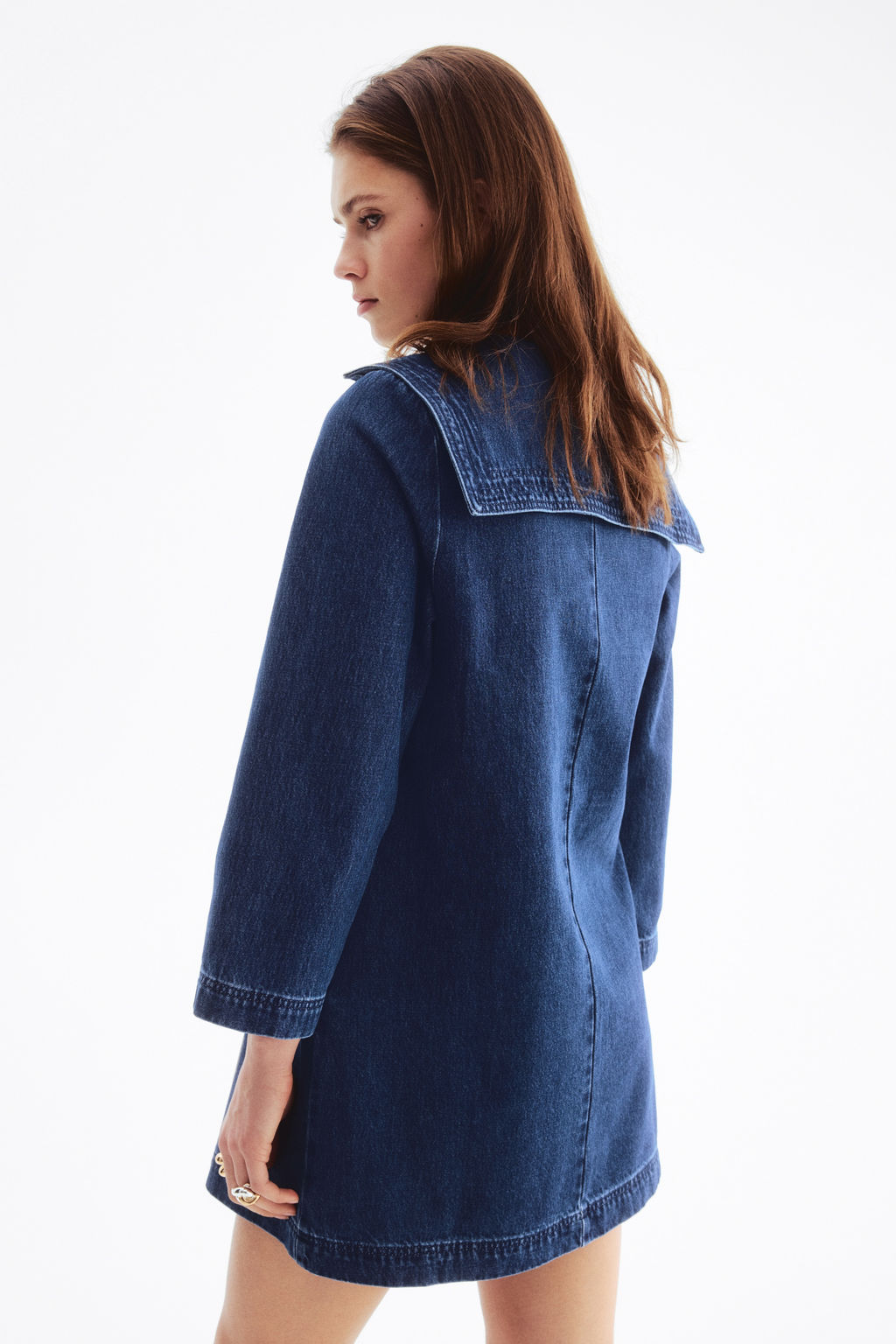 Vestido denim con cuello marinero - H&m фото 3