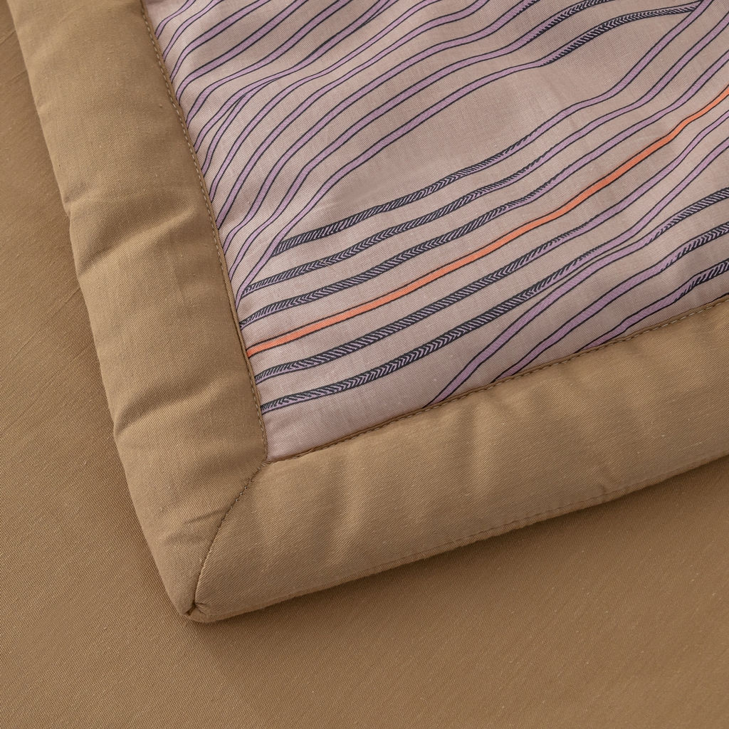 Комплект постельного белья Сатин с Одеялом 100% хлопок на резинке OBR126 160*200*25/Евро/50-70 2 шт - Ситрейд фото 6