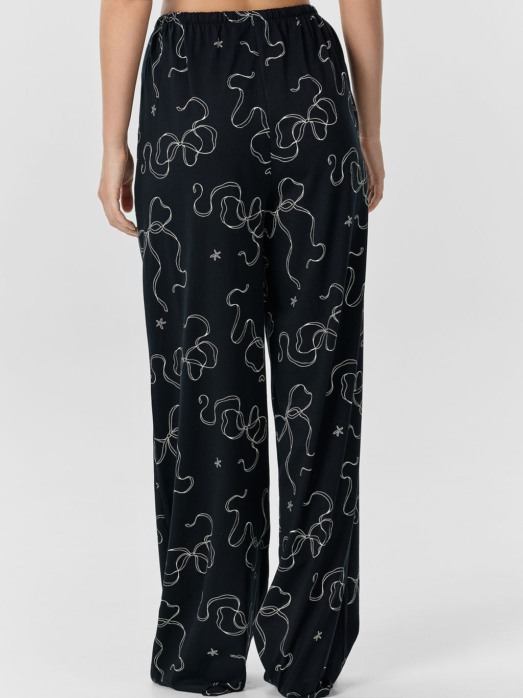 Комплект домашний женский черный с принтом - Mark formelle фото 5