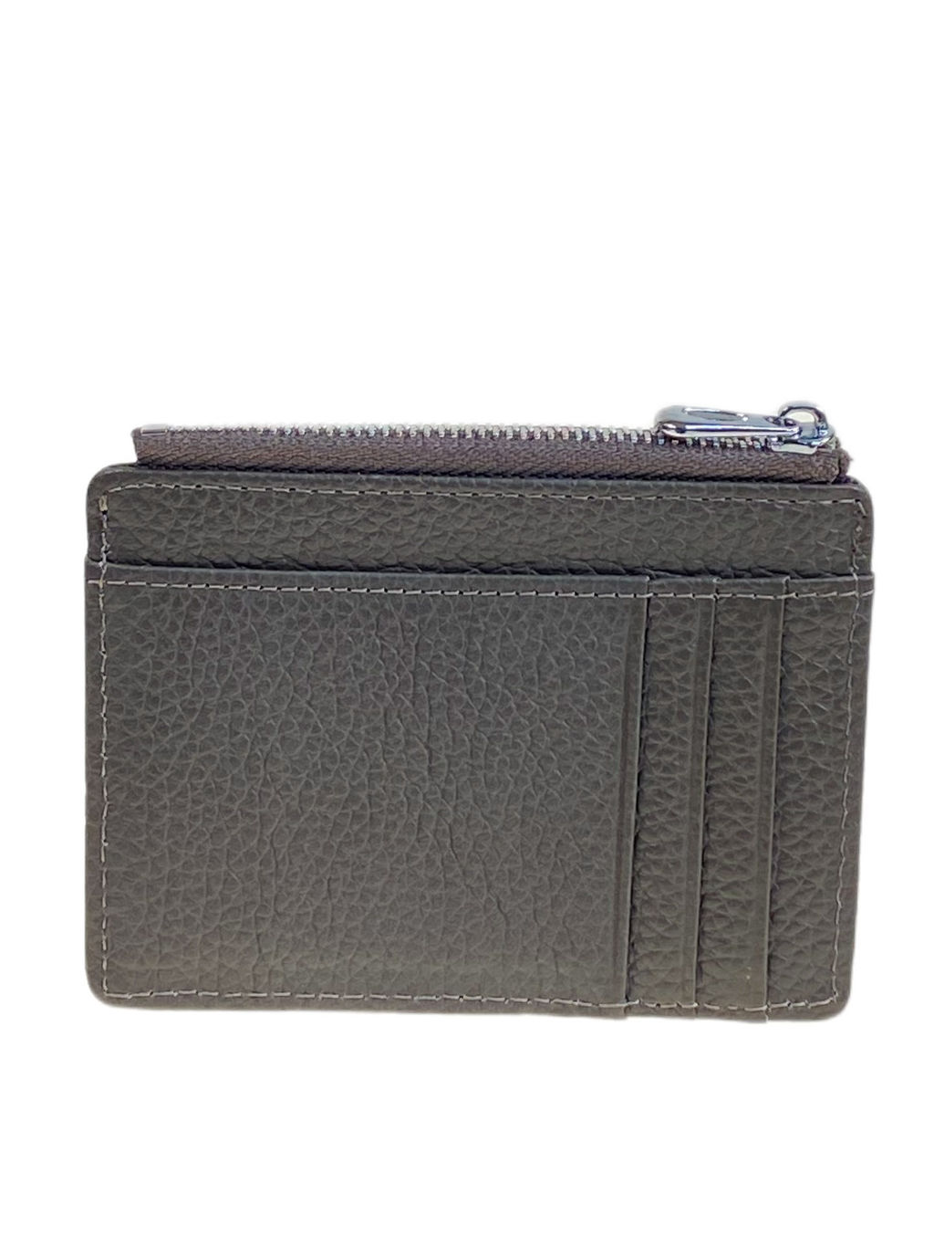 Картхолдер женский из натуральной кожи для пластиковых карт, цвет серый - Greta фото 2