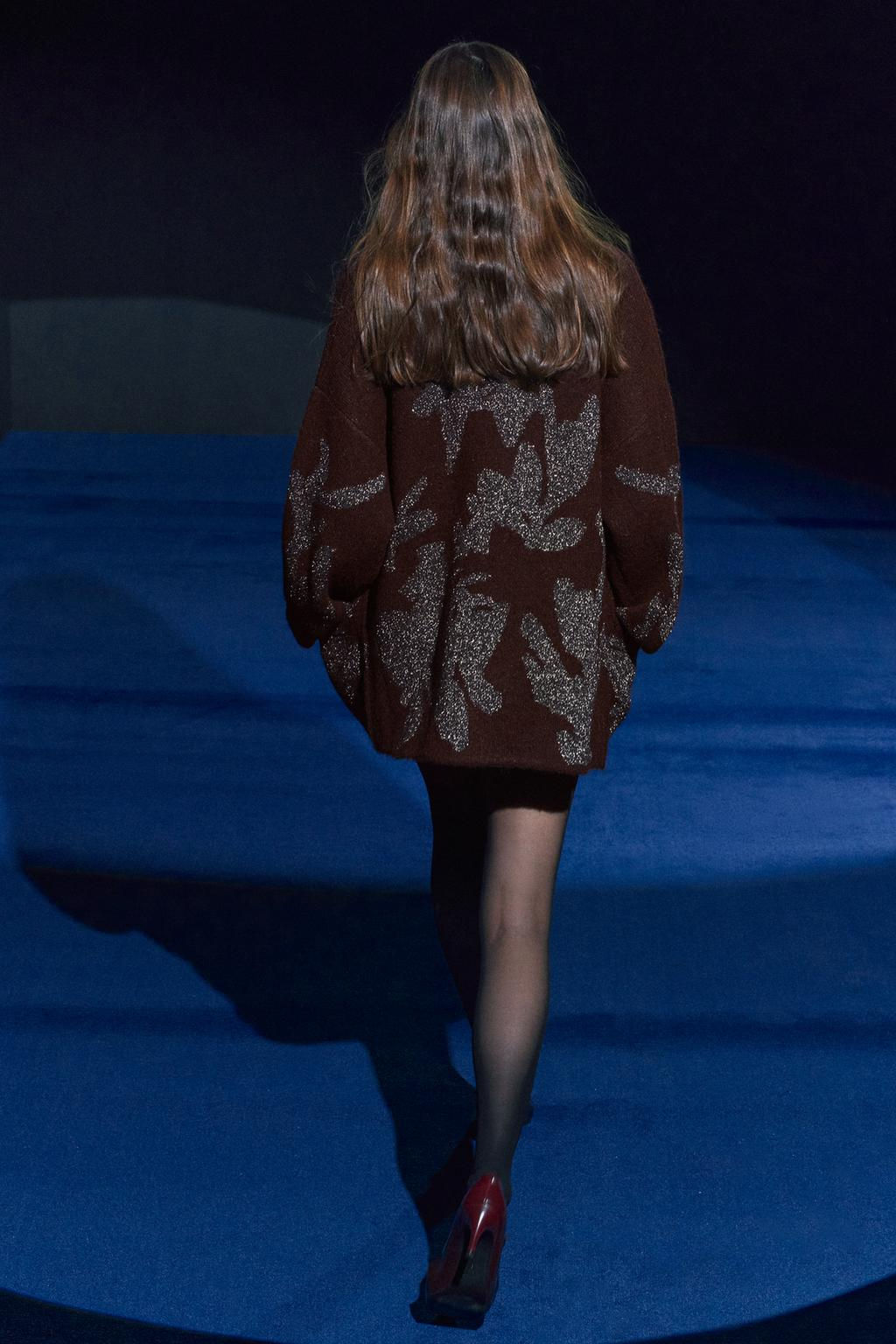 METALLIC KNIT COAT - Zara фото 3