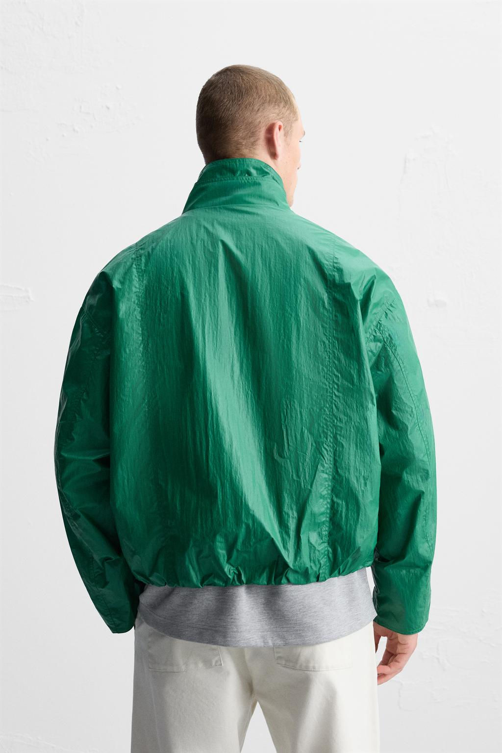 WAXED-EFFECT TECHNICAL JACKET - Zara фото 3