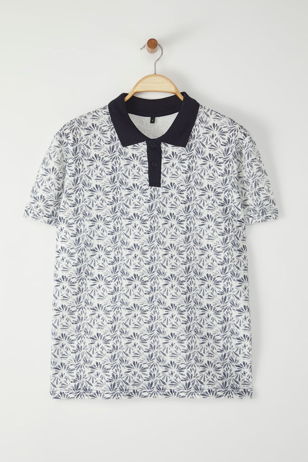 TRENDYOL MAN Lacivert Regular/Normal Kesim Desenli Polo Yaka T-shirt TMNSS25PO00032 - Trendyolmilla фото 5