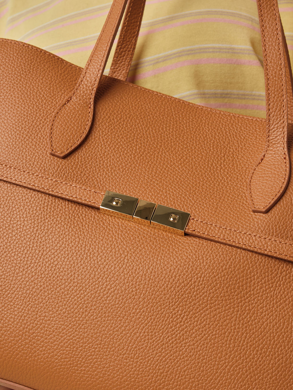 Кожаная сумка Bossy DBR 31382 коричневый лист  фото 12