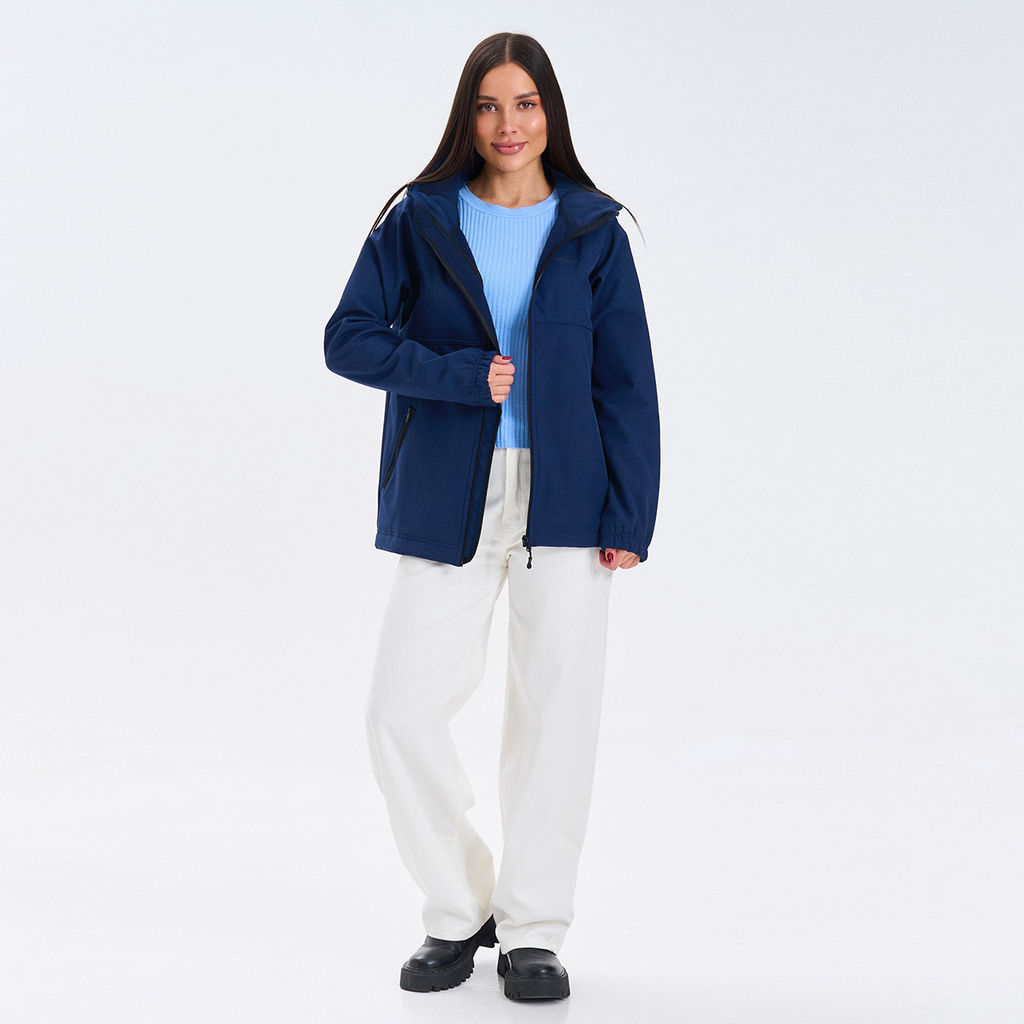 RODOS Ветровка softshell женская демисезон М-312 Тёмно-синий