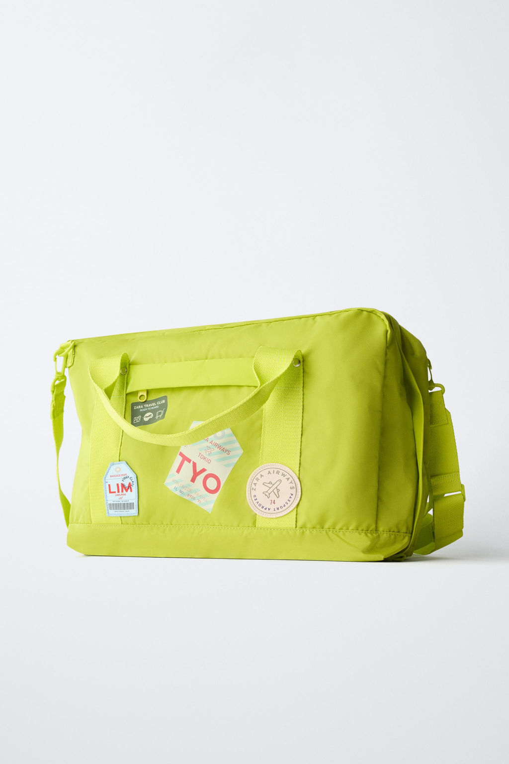 MOCHILA DE VIAJE PARCHES / Amarillo - Zara фото 8