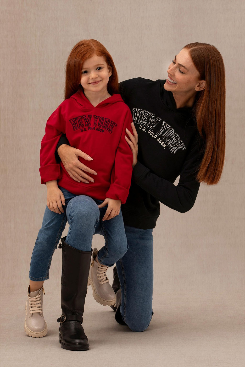U. S. Polo Assn Женская черная толстовка с капюшоном - U.s. polo assn фото 8