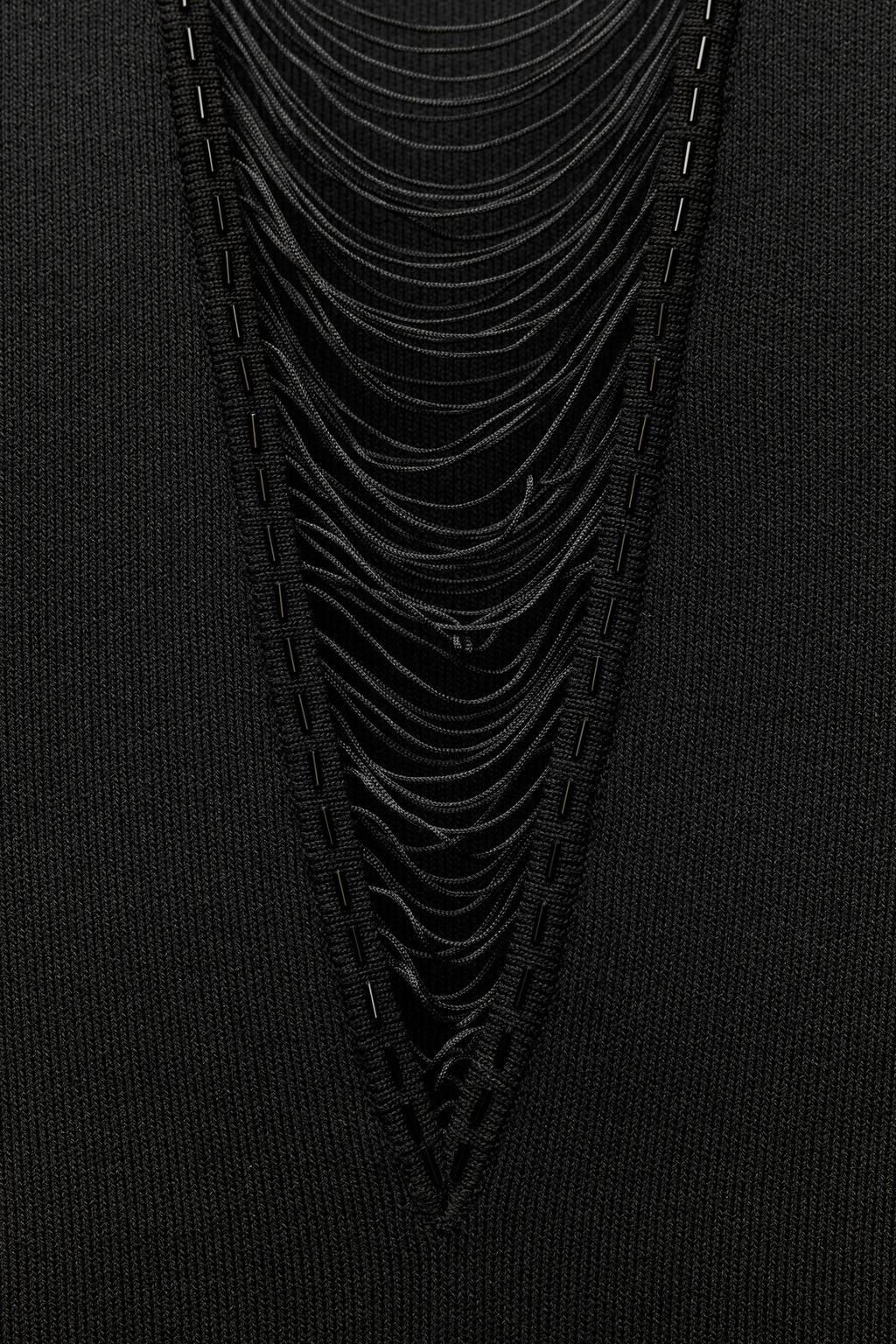 KNIT DRESS WITH FRINGING - Zara фото 8