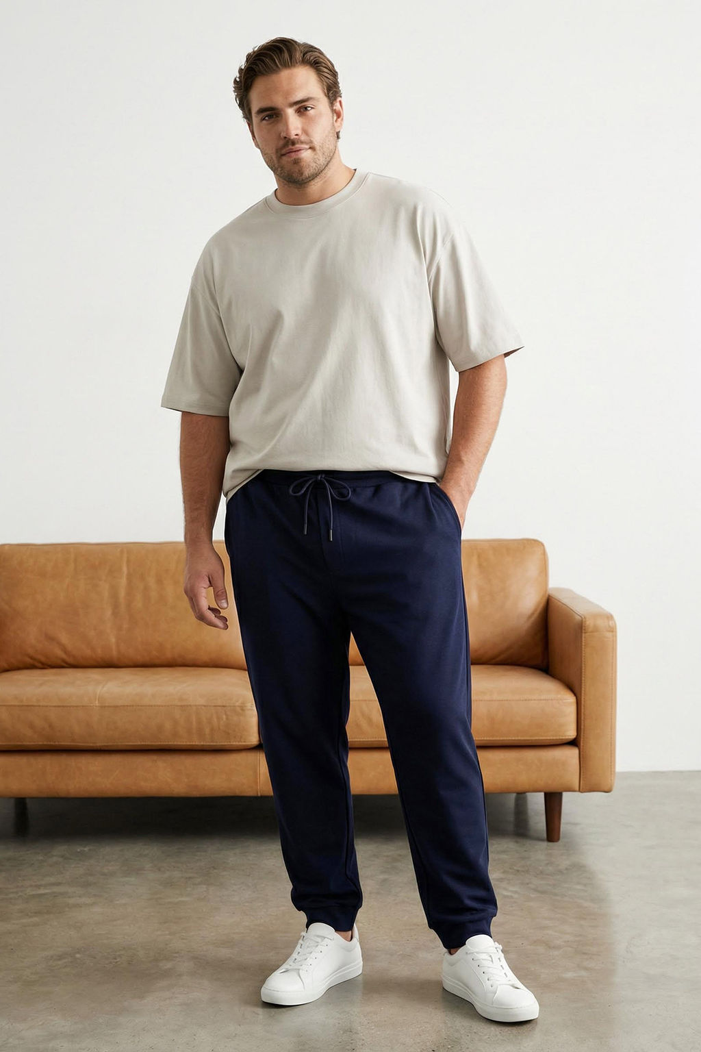 TRENDYOL MAN Siyah Buyuk Beden Regular/Normal Kesim Jogger Basic Pamuklu Esofman Alt? TMNAW24AJ00003 - Trendyolmilla фото 12