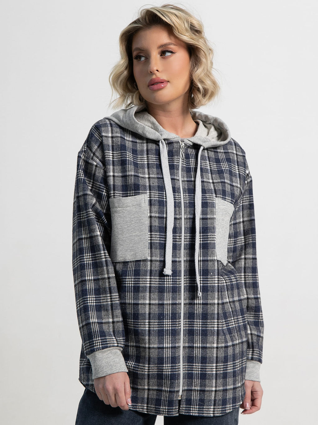 Рубашка Больше чем стиль НЬЮ (синяя) Б15126-50М - Lt collection фото 8
