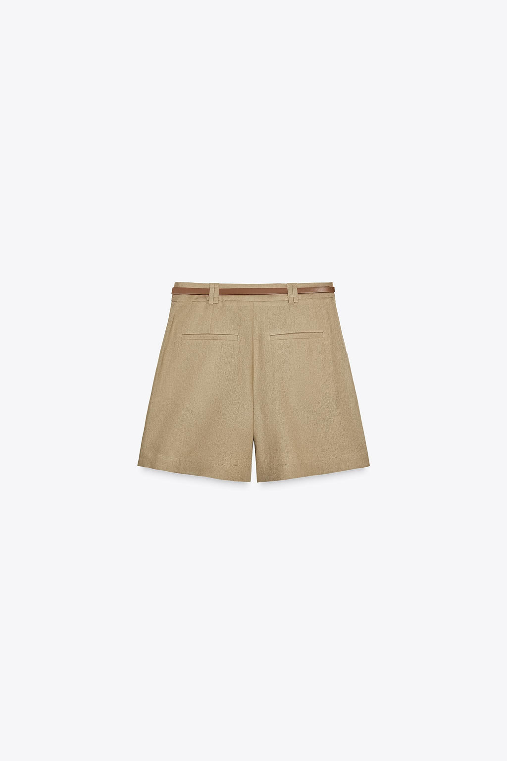 BERMUDA SHORTS WITH BELT IN A LINEN BLEND - Zara фото 5