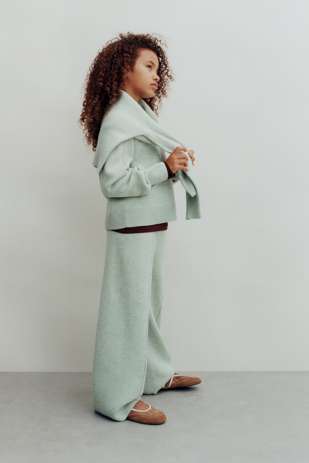 WIDE-LEG KNIT TROUSERS - Zara фото 5