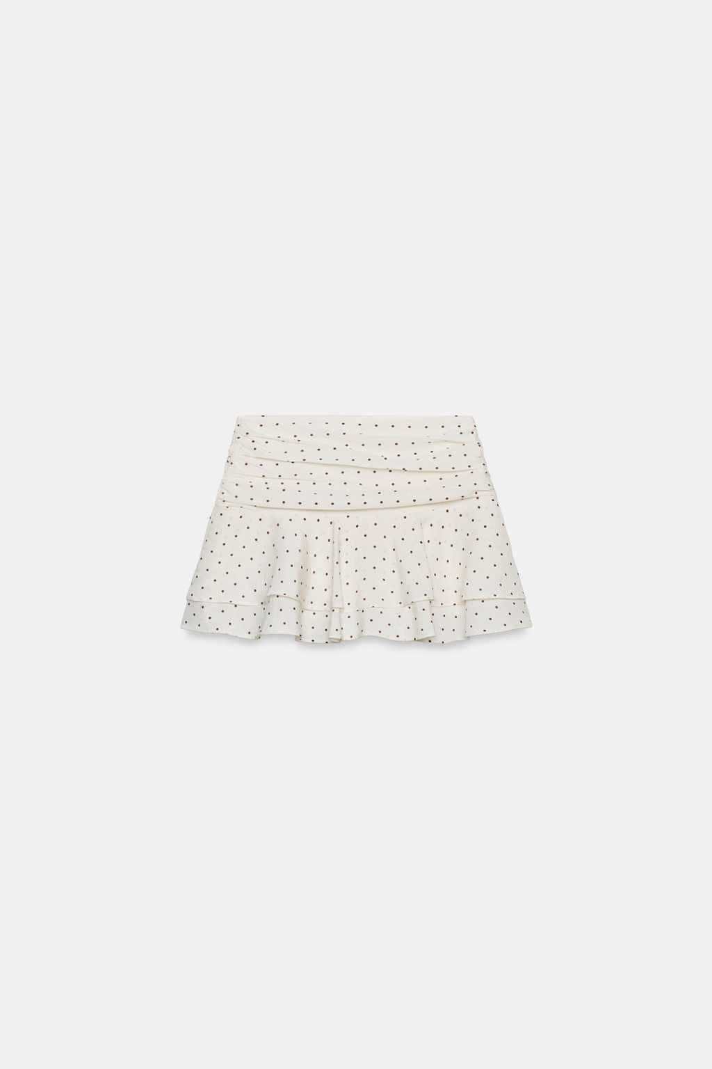 FALDA PANTAL?N VOLANTES LUNARES / Crudo medio - Zara фото 7
