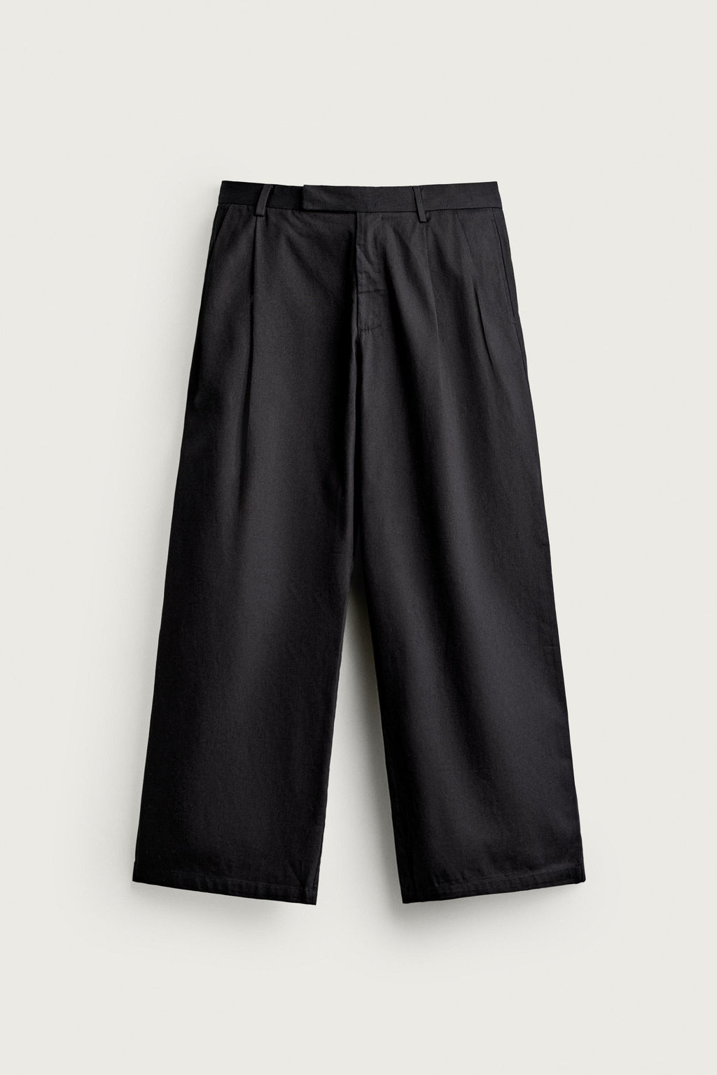 PANTAL?N RELAXED FIT PLIEGUES / ?ndigo - Zara фото 4
