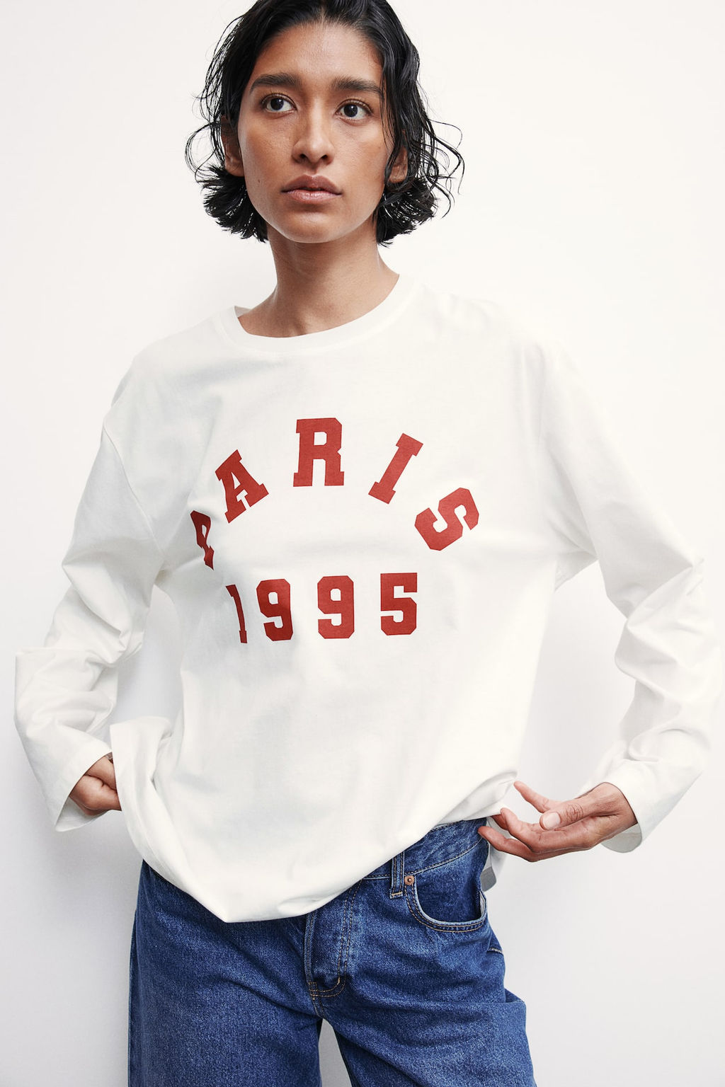 Camiseta de manga larga en punto - H&m фото 3