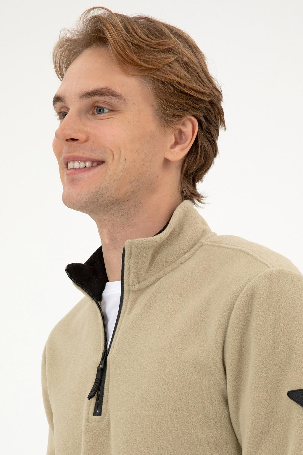 Erkek A__k Haki Basic Sweatshirt Sepette S_rpriz _ndirim - U.s. polo assn фото 2