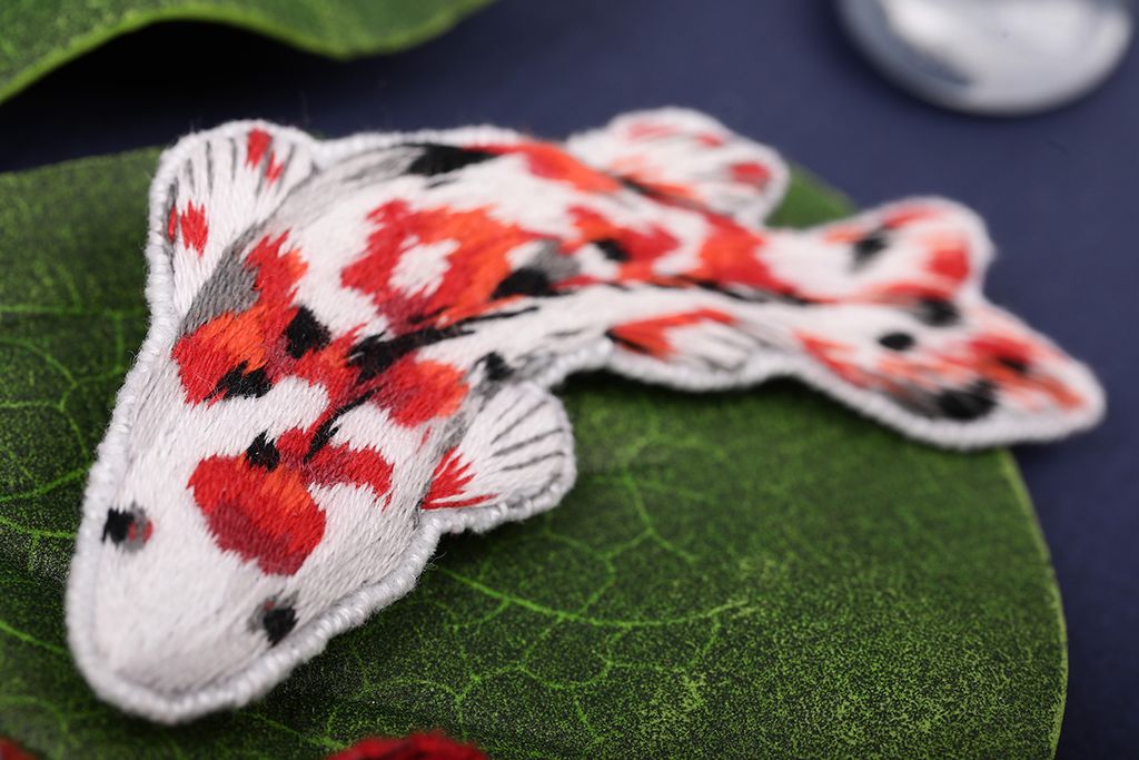 Набор для вышивания PANNA Живая картина JK-2248 Броши. Карпы кои 3.7 х 7.5 см