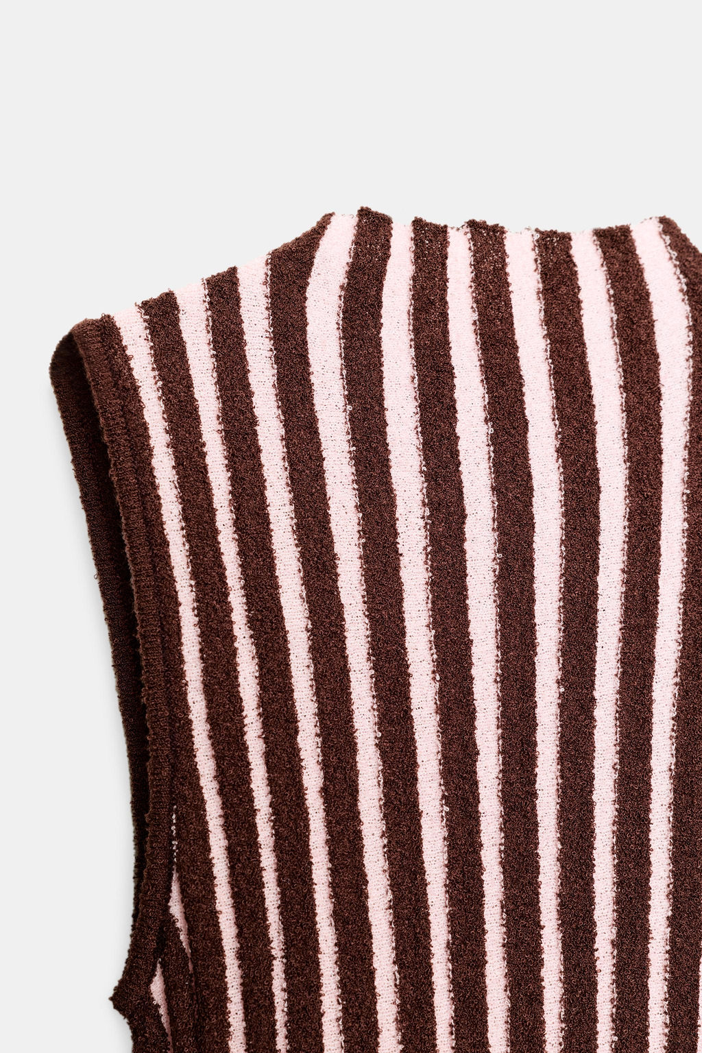 TEXTURED STRIPED SLEEVELESS TOP - Zara фото 8