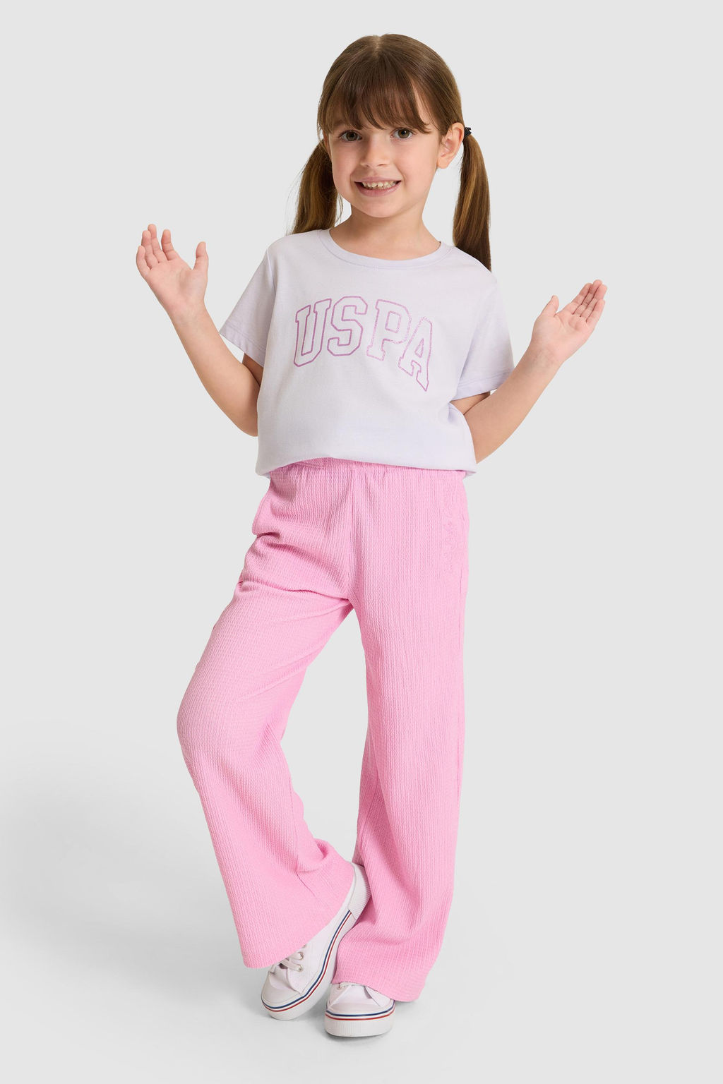 K_z _ocuk Bisiklet Yaka Lila Basic Ti__rt