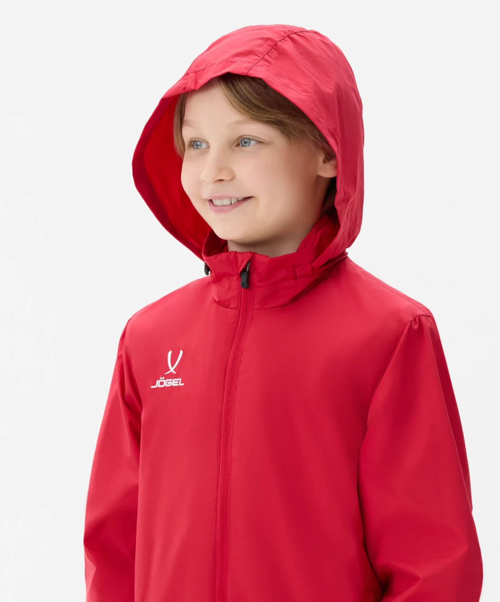 Куртка ветрозащитная JOGEL DIVISION PerFormPROOF Shower Jacket, красный, детский  фото 10
