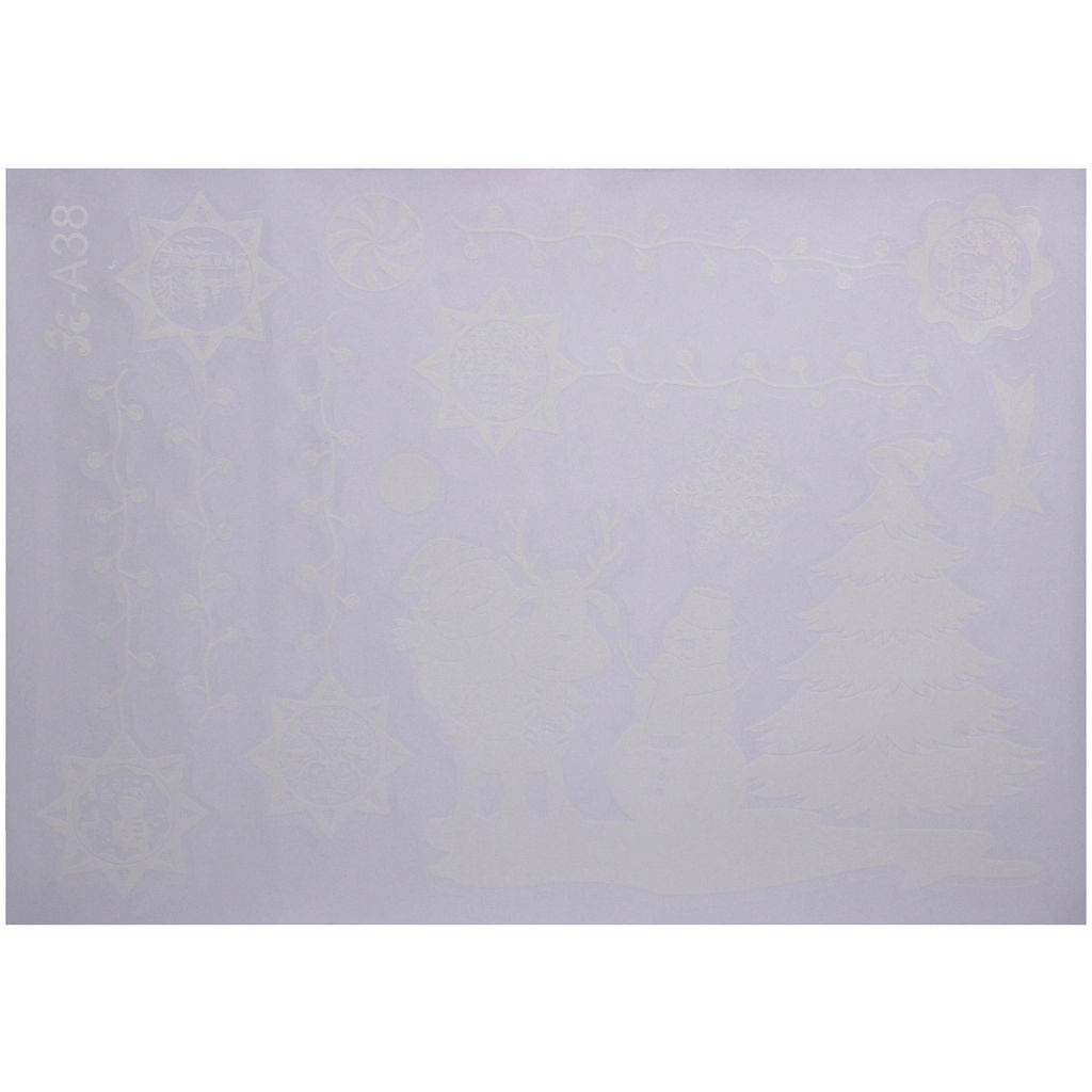 Цена за 2шт. Наклейка на стекло "Снегопад" 50*35 см (диаметр рулона 4 см)