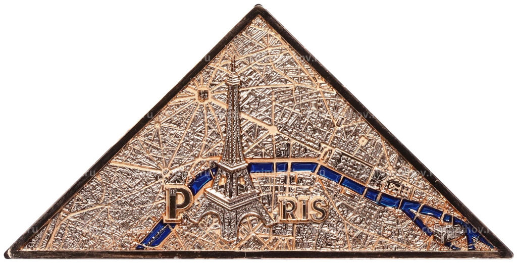 20 центов 2024 года Самоа Пейзаж Парижа Лувр