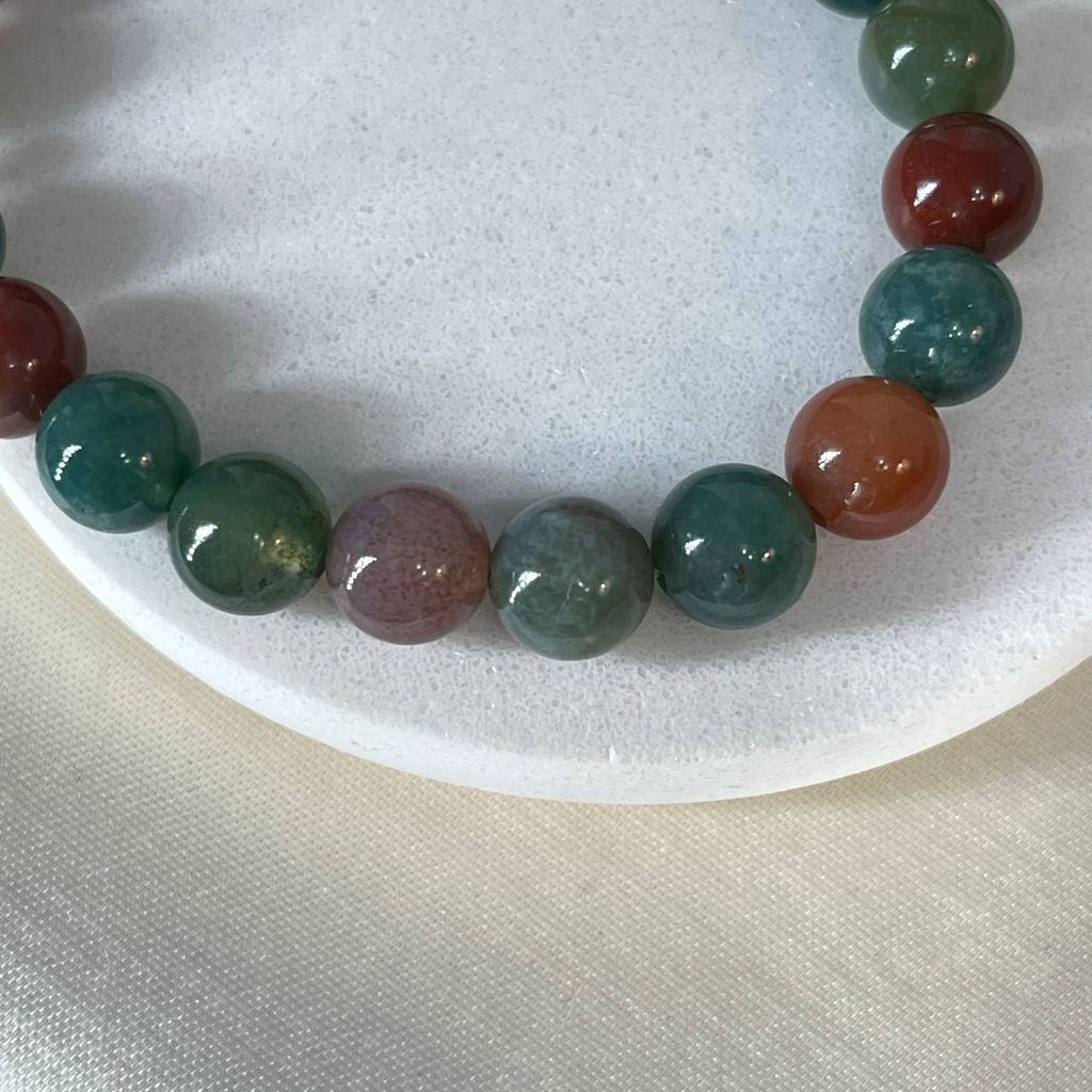 Браслет с подвеской из Мохового Агата 17 см - Радуга самоцветов фото 2