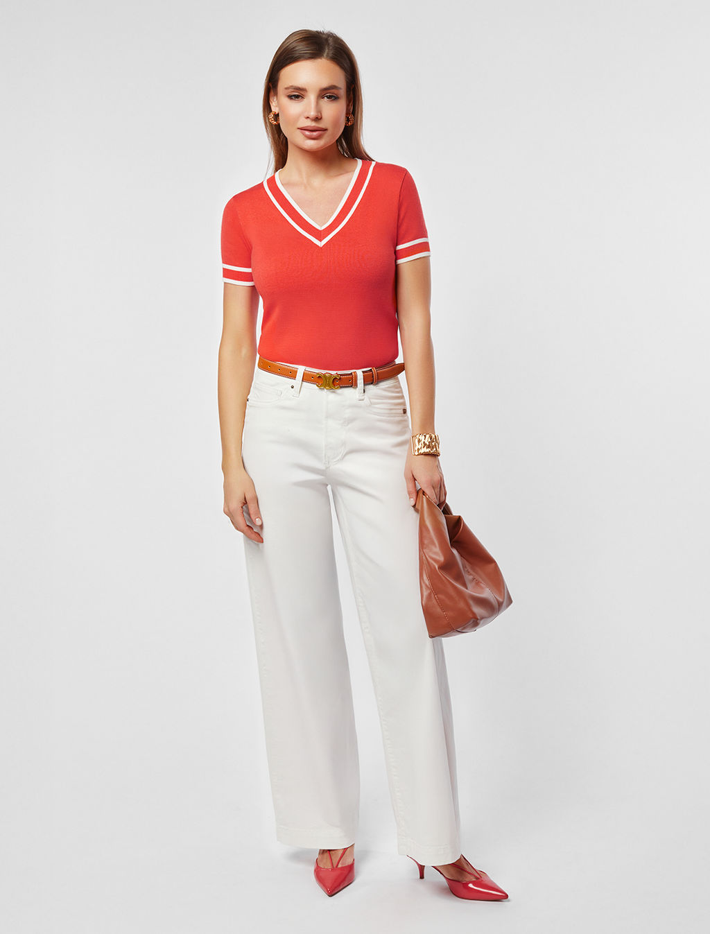 Джемпер тонкой вязки из вискозы - Vilatte фото 4