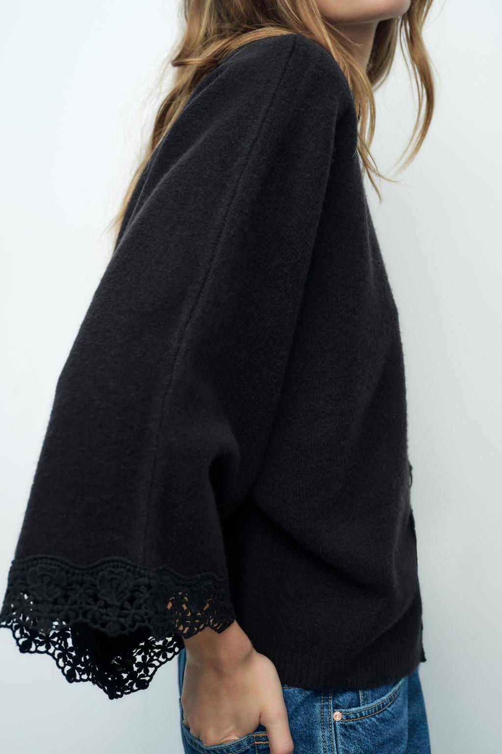 WIDE SLEEVE KNIT JACKET - Zara фото 5