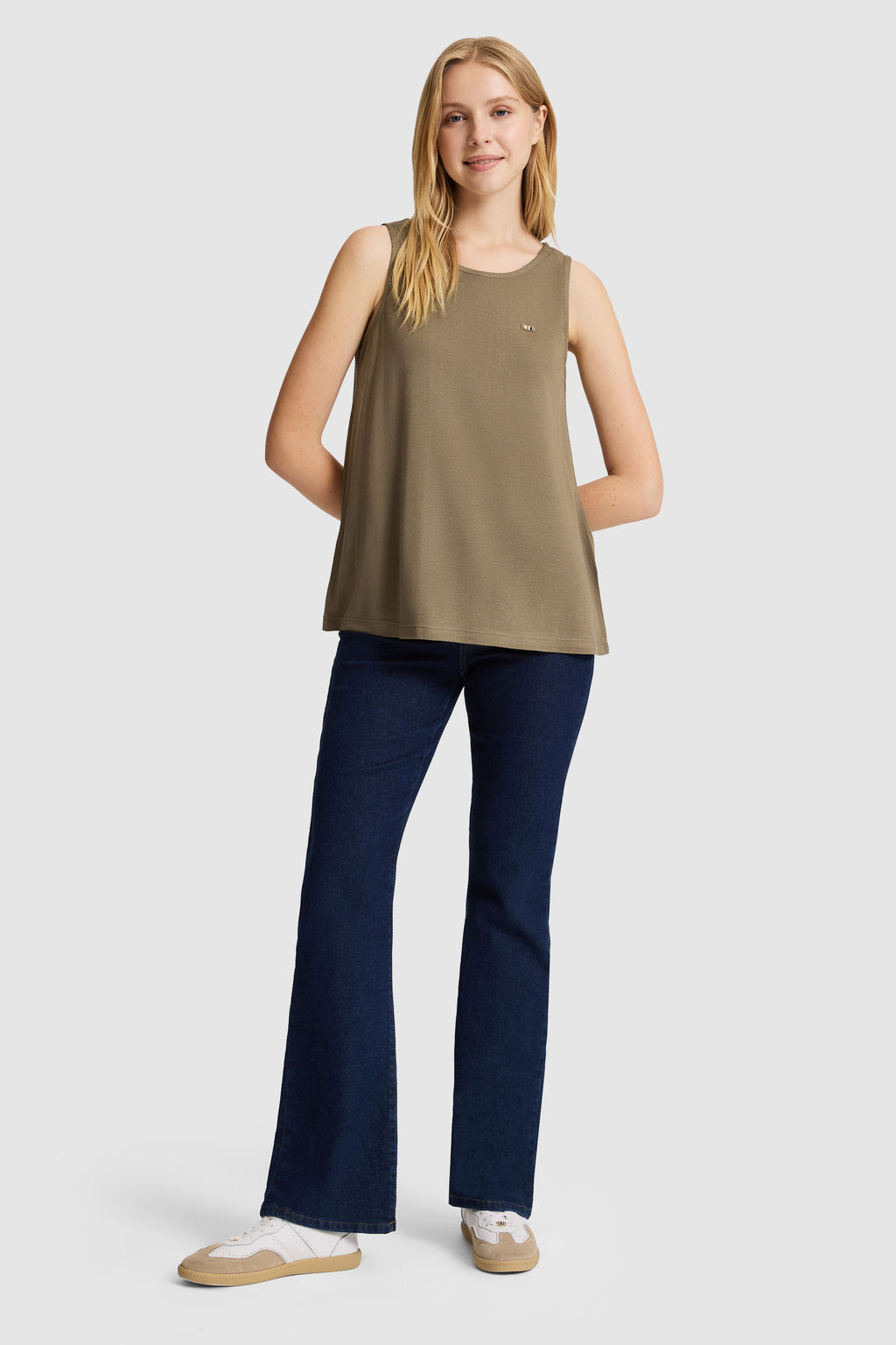 Kad_n Haki Bisiklet Yaka Basic Ti__rt - U.s. polo assn фото 4