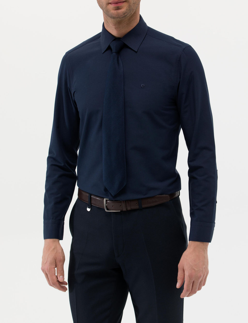 Lacivert Slim Fit Uzun Kollu Basic G_mlek - Pierre cardin фото 6