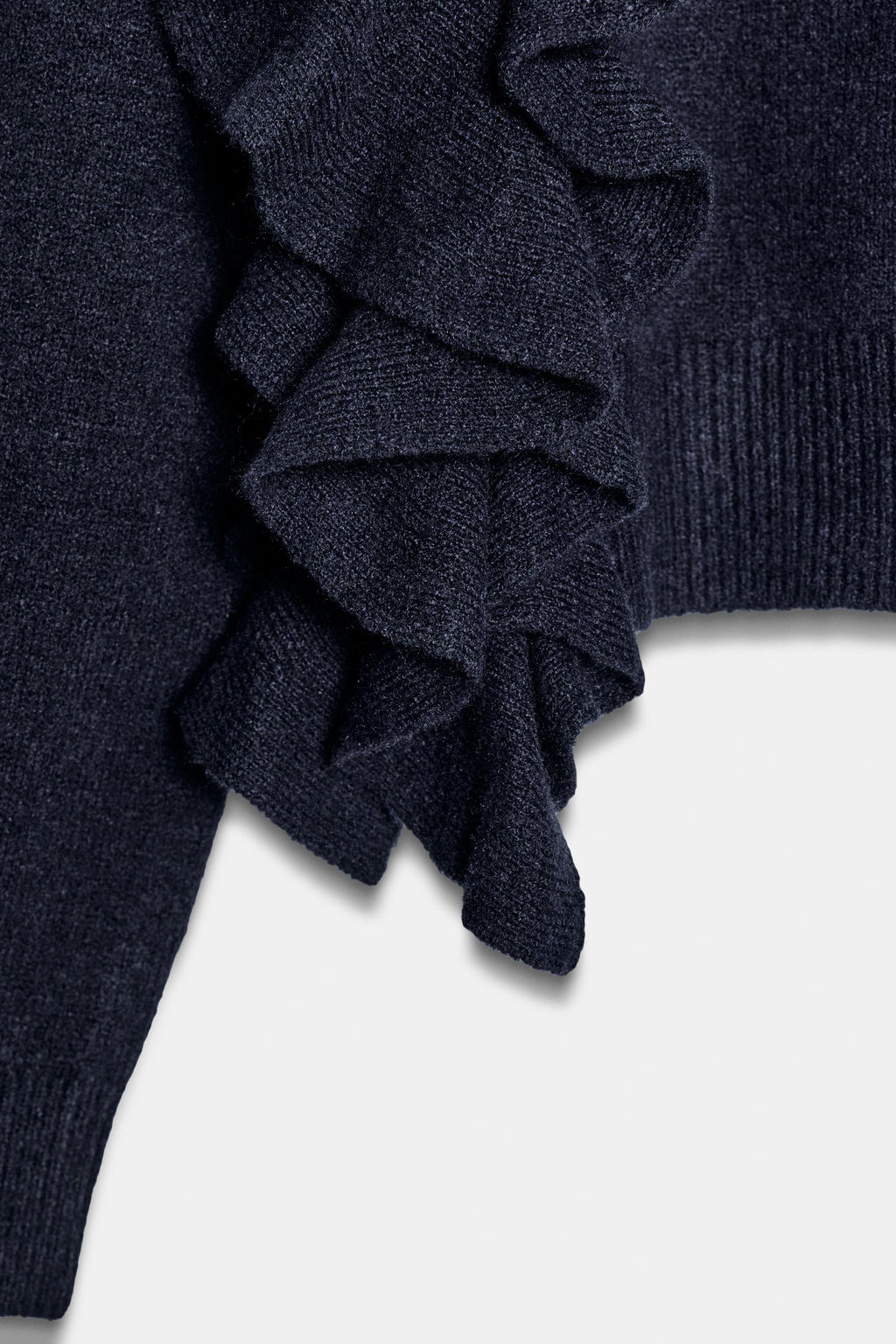 KNIT JUMPER WITH RUFFLES - Zara фото 6