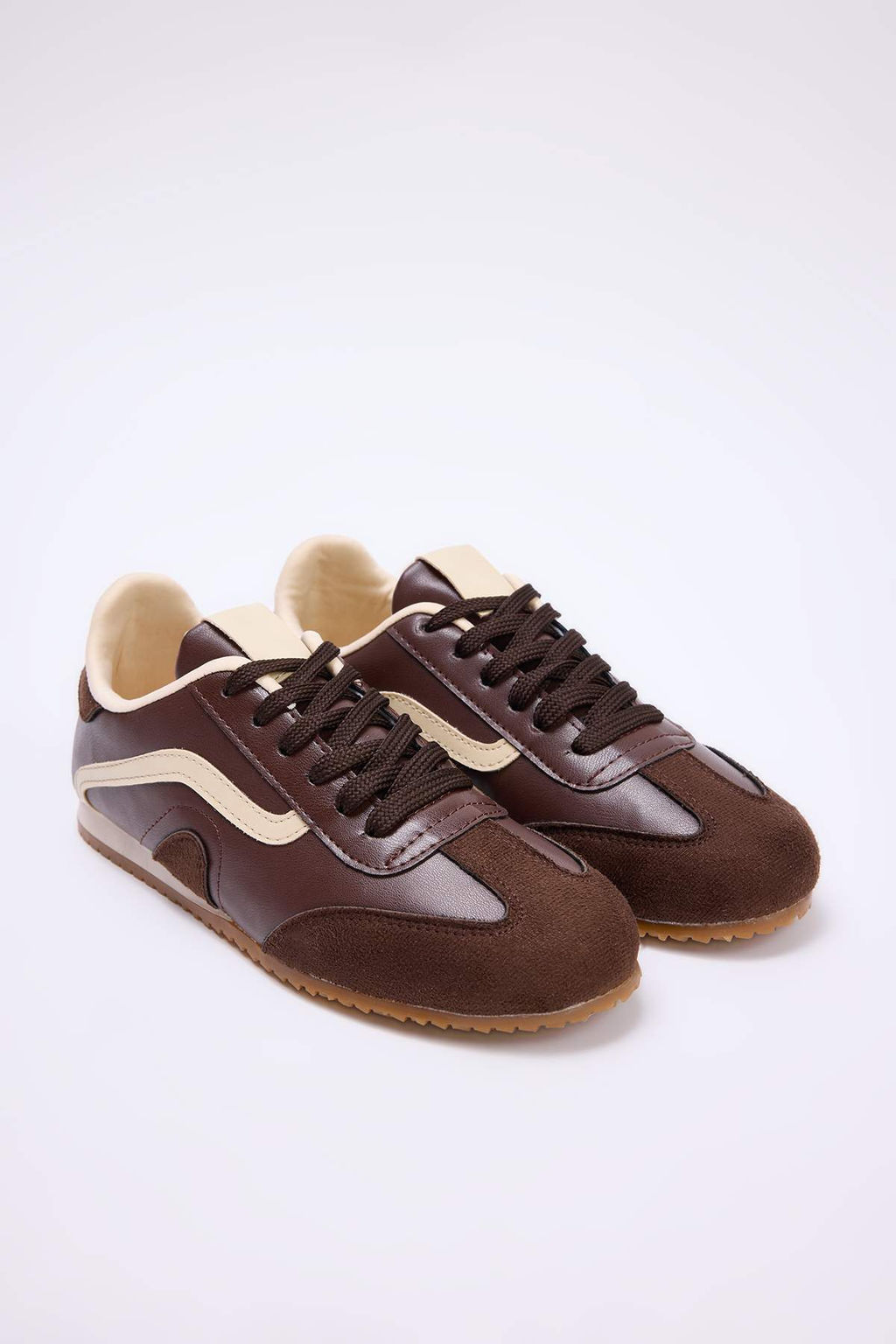 Koyu Kahverengi Kad?n Sneaker TAKSS26SN00001 - Trendyolmilla фото 3