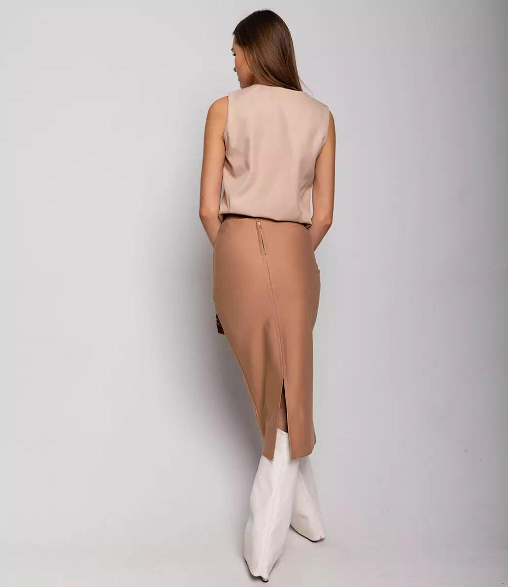 Юбка #КТ318 (1), бежевый