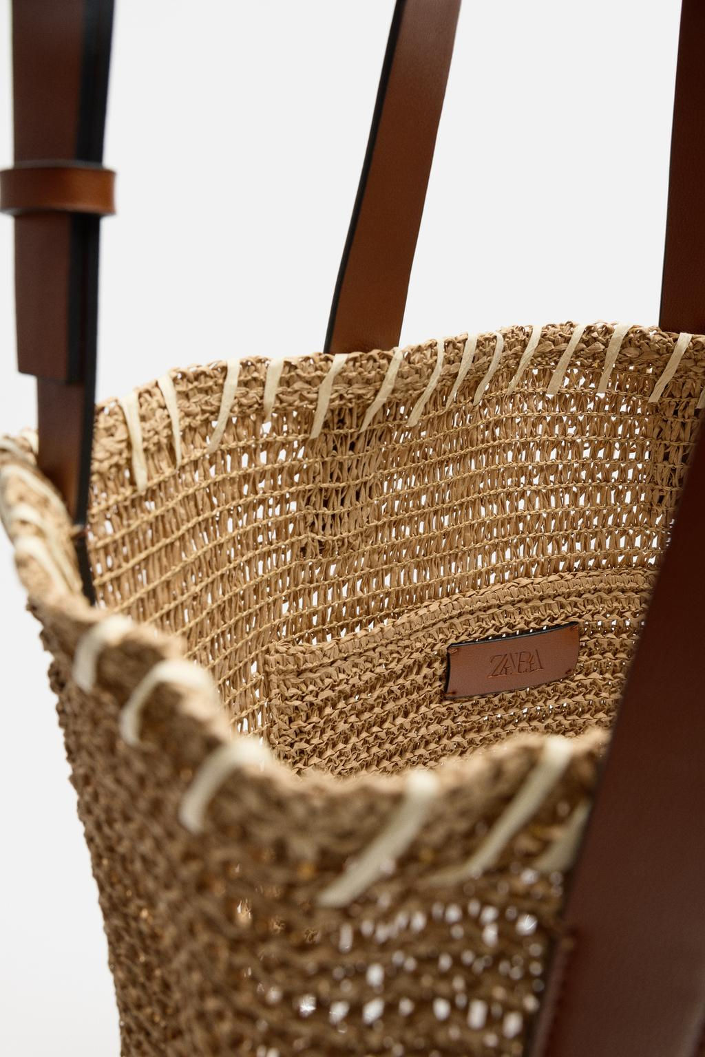 WOVEN SHOPPER BAG - Zara фото 7