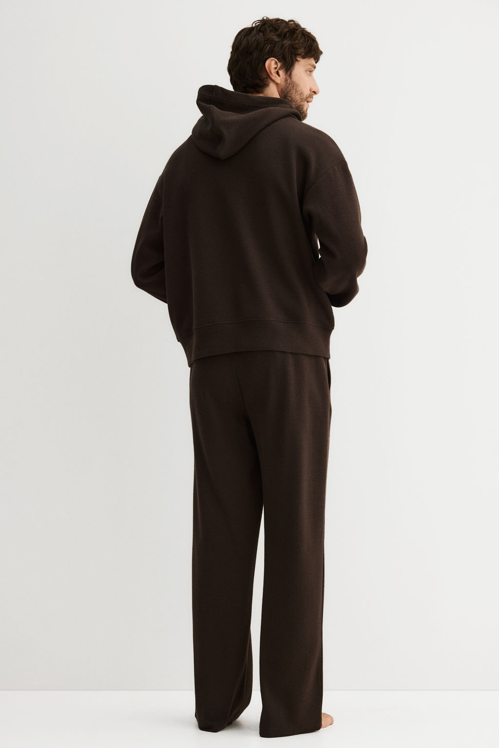 Chaqueta de punto con capucha Loose Fit - H&m фото 7