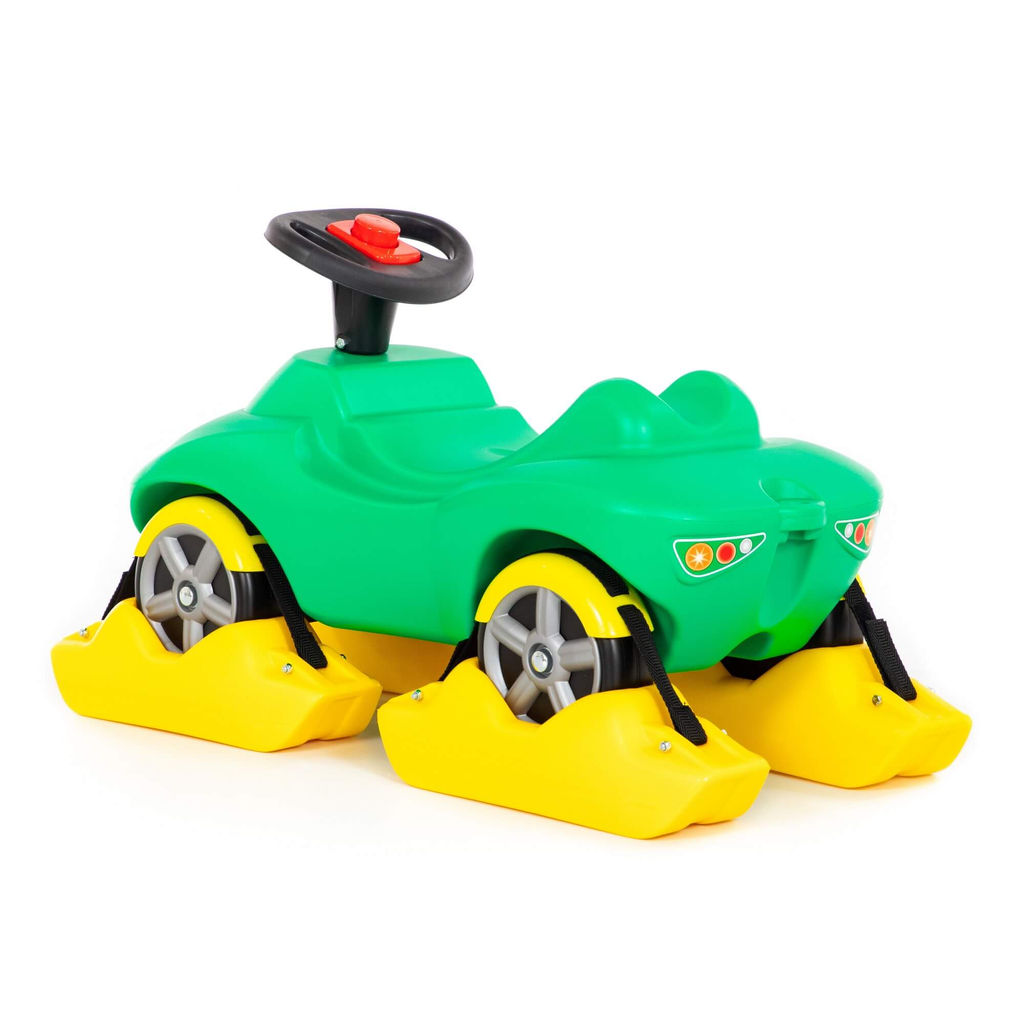 Снегоход каталка-автомобиль Полиция со звуковым сигналом - Полесье фото 3